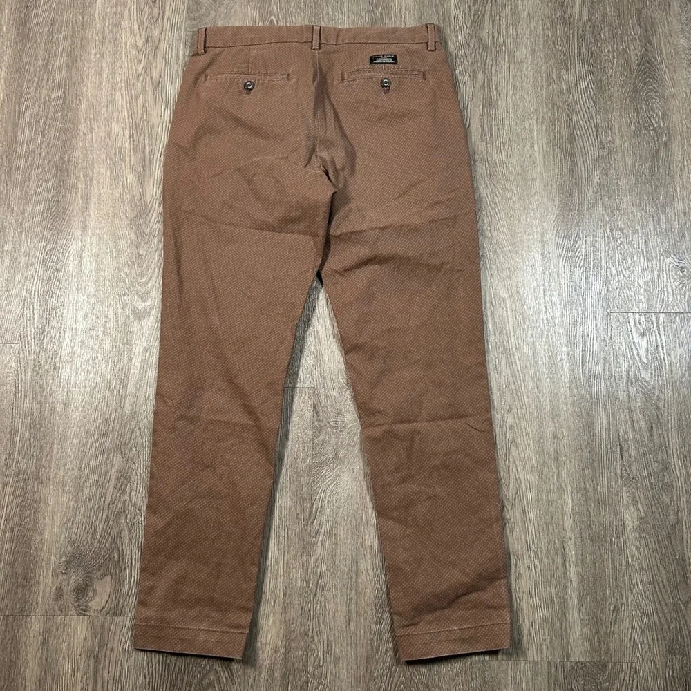 Banana Republic Mason Chino 31x30 (Fits 31X29) Brown Geometric Print Pants